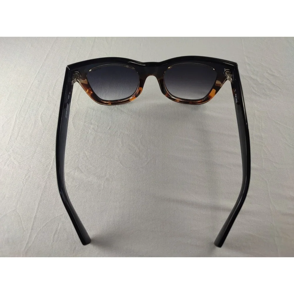 Quay Australia AFTER HOURS Black Tortoise Fade Square Sunglasses Women's